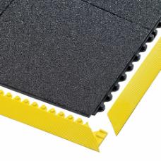 Industrijska podloga Cushion Ease Solid, črno-rumena, 91x91cm